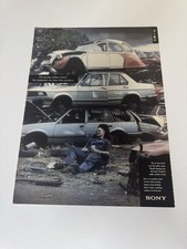 Original Citroen 2cv 2cv6 Dolly Red White Magazine Advert Poster Garage Retro