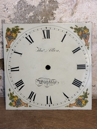 Antique longcase clock painted - antique,