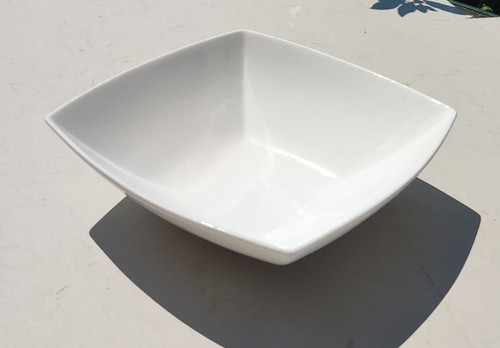 White ceramic fruit - white, bowl