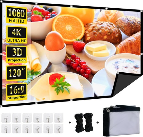 Foldable 120 inch projector - foldable, 120-inch