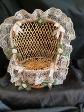 Vintage Retro Wicker Cane Doll