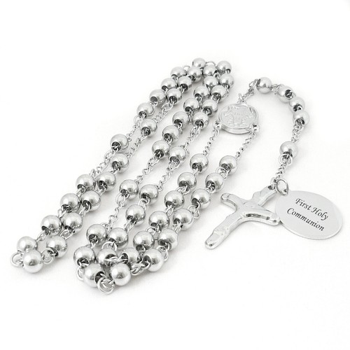 Rosary beads with engraving - beads,