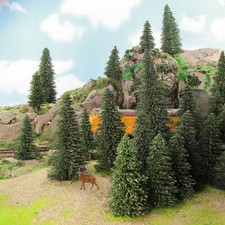 40pcs Model Pine Trees Deep