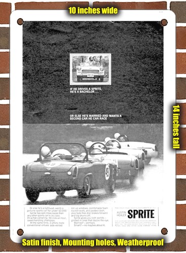 Metal sign 1965 austin - metal,