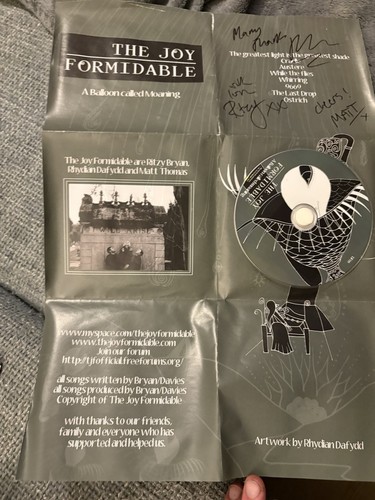 The joy formidable balloon - a,