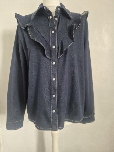 Ladies denim shirt - ladies, size