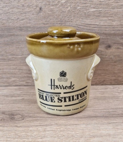 Vintage lidded harrods blue - vintage,