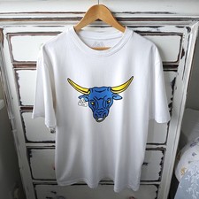 Palace Skateboards L White T-shirt Men's Nobul Bull Graphic Tee Top Short Sleeve