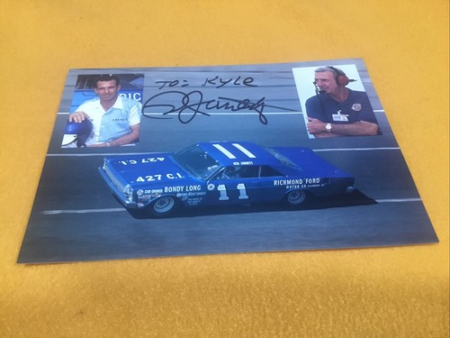Ned jarrett signed photo - jarrett,