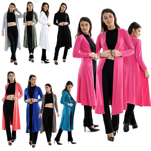 Ladies cardigan long - long, sleeve