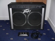 Vintage 1989 Peavey Classic Chorus 212 Scorpion combo amplifier & footswitch