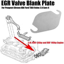 EGR Valve Blank Plate For Peugeot 307 308 Citroen 2.0 HDi RHR RHF Engine