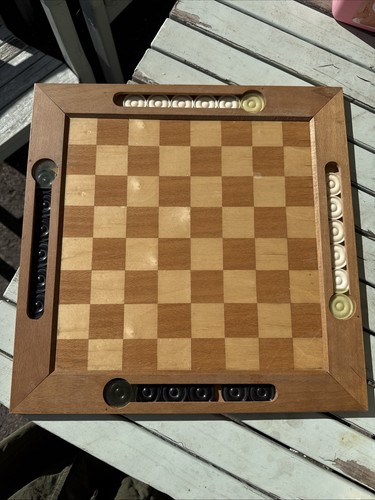 Vintage wooden chess - vintage,