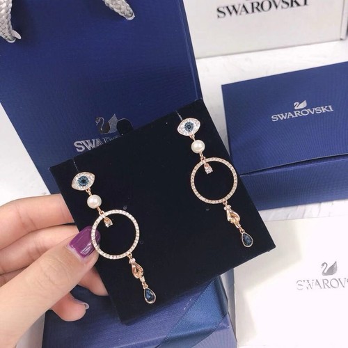 Swarovski hoop earrings rose - swarovski,