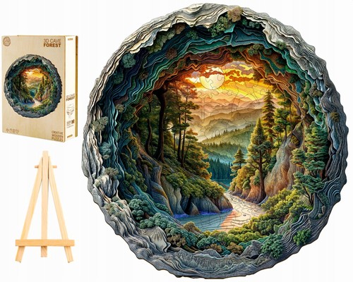 Wooden puzzles 300pc - large, 3d