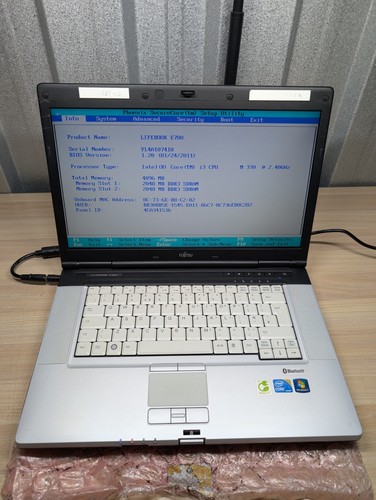 Fujitsu lifebook e780 - fujitsu,