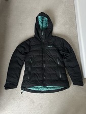 Ladies Rab Valiance Jacket Size 10 Down Filled Coat Waterproof Jacket Rrp £325