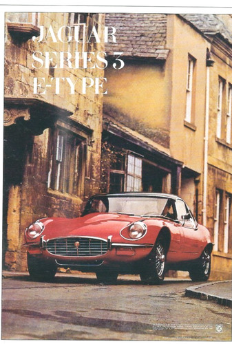Motor car jaguar series - jaguar, e