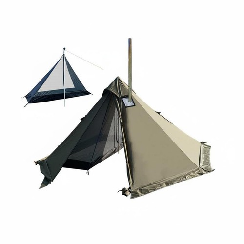 Hot tent with heater - tent,