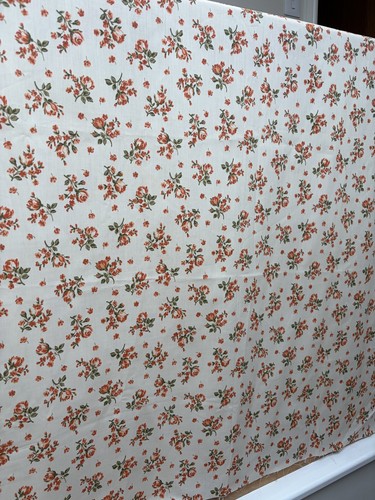 Vintage floral fabric 60s - fabric,