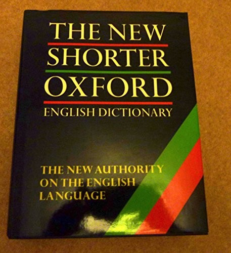 The new shorter oxford english - new,