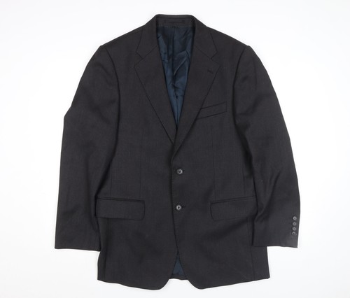 Magee men black wool blazer - black,