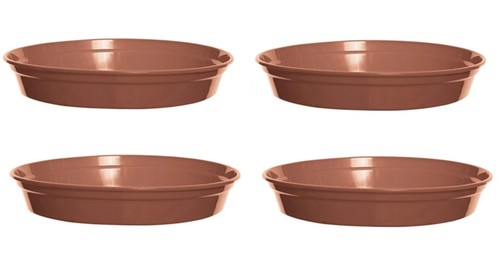 Plastic plant pot saucers - plastic,