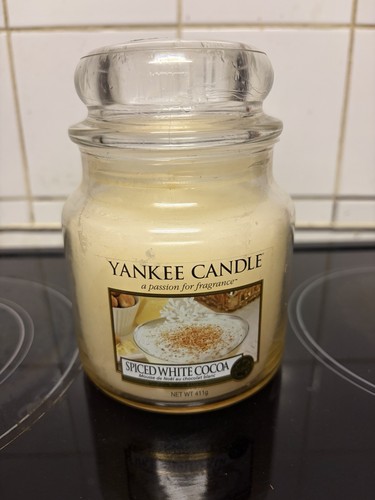 Yankee candle spiced white - candle,