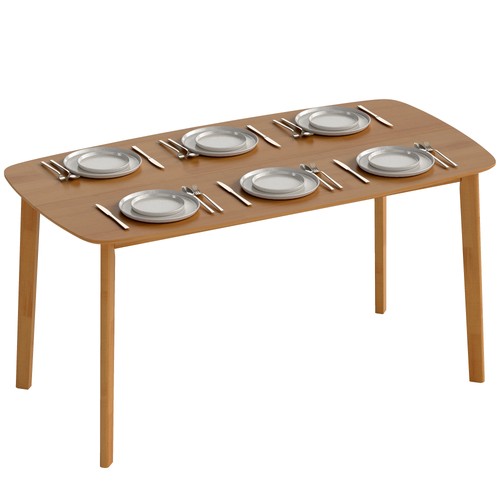Rectangular dining table - rectangular,