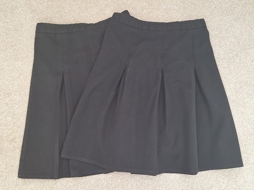 Girl black school skirts - x,