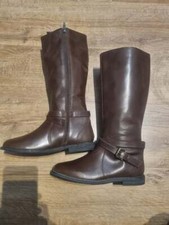 Next Girls Leather Brown Boots
