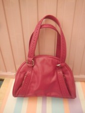 DENTS LEATHER FUSHIA PINK HANDBAG