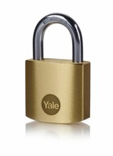Yale brass padlock 40mm of - brass,