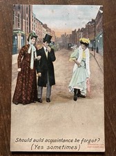 Naughty Postcard Should Auld Acquaintance Be Forgot ? ( Yes Sometimes )