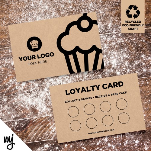 Kraft loyalty card printing - kraft,