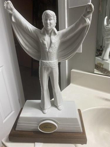 Elvis presley white ceramic - presley,