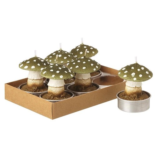 Toadstool candles mini - toadstool,