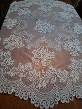 Vintage Lace Tablecloth Round  150cm Cream