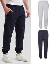 Mens Fleece Elasticated Jogging Bottoms Track Pants  Joggers Trousers Sweatpants