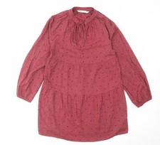 Zara Womens Purple Polyester Blend Trapeze & Swing Size S Tie - T