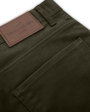 Hoggs of Fife Carrick Stretch Technical Moleskin Jeans Olive  Teflon Coated (bl