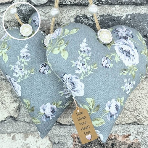 Shabby chic rose handmade - 2x,