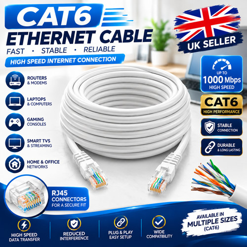 Cat6 ethernet cable rj45 - cat6,