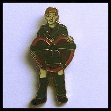 Air Ambulance Pin Badge, Man Holding Heart