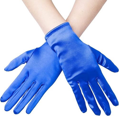 Short satin gloves for - satin,