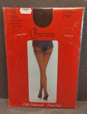 Charnos Vintage Seamed Stockings 15 Denier Medium Cappuccino Fashion Point Heel 