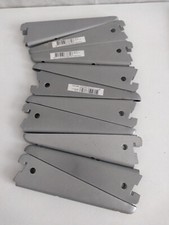 10 x 170mm TWIN SLOT SHELF BRACKETS MATT SILVER