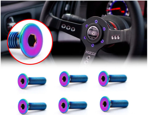 Burnt titanium steering - 6x,