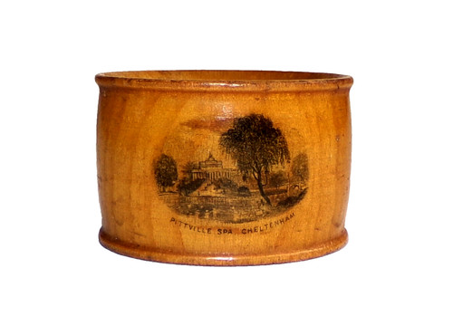 Vintage wooden napkin ring - vintage,