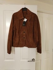 River Island Gorgeous 100% Real Leather Suede Jacket Lined  Leather Jkt RRP£165